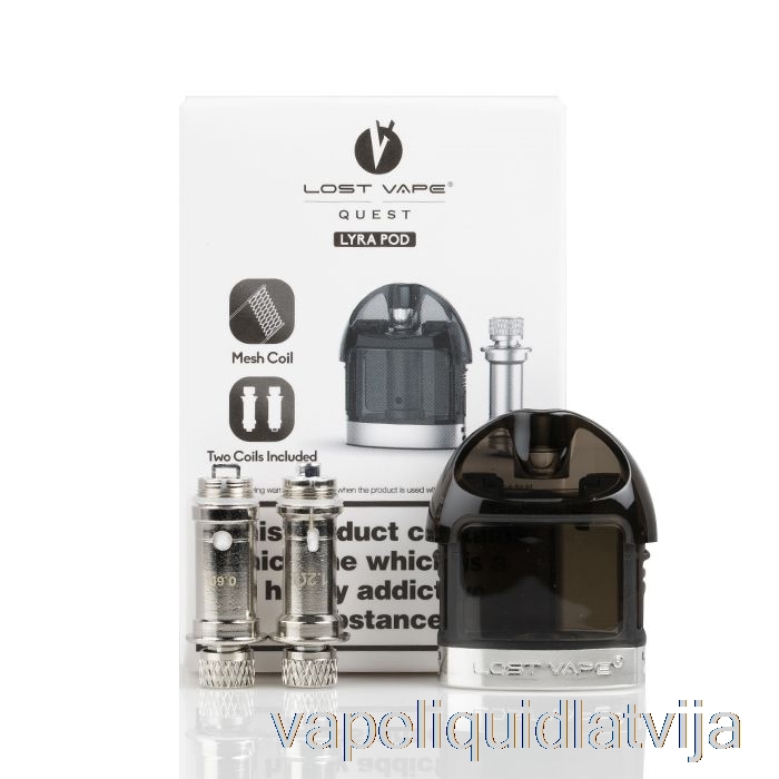 Pazaudēts Vape Lyra Rezerves Pods Pod W/ Coils Vape šķidrums